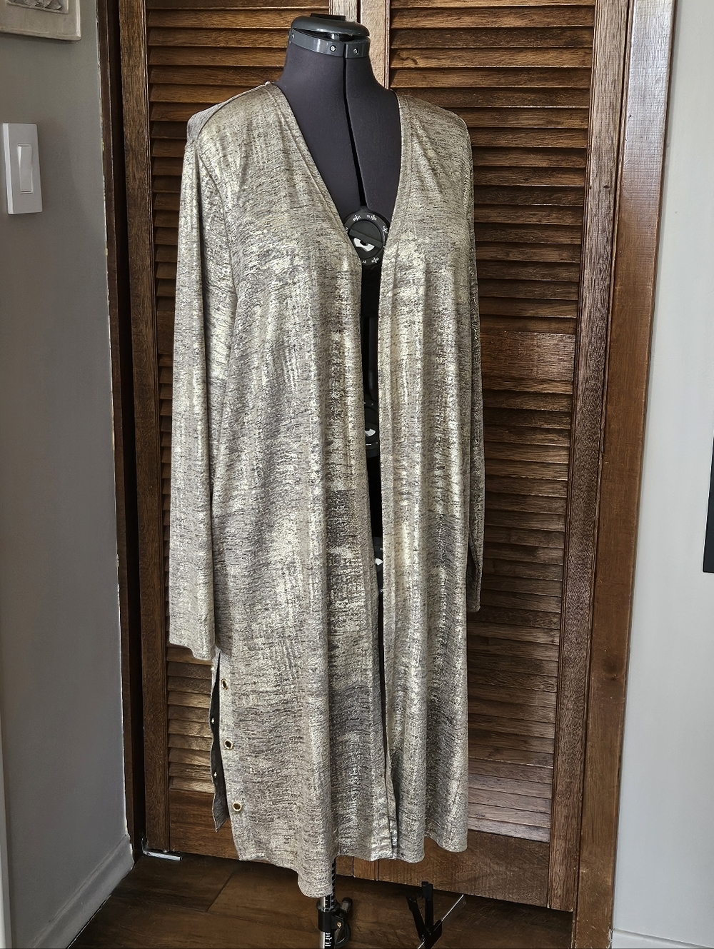 Gold Shimmer, Long Cardigan
